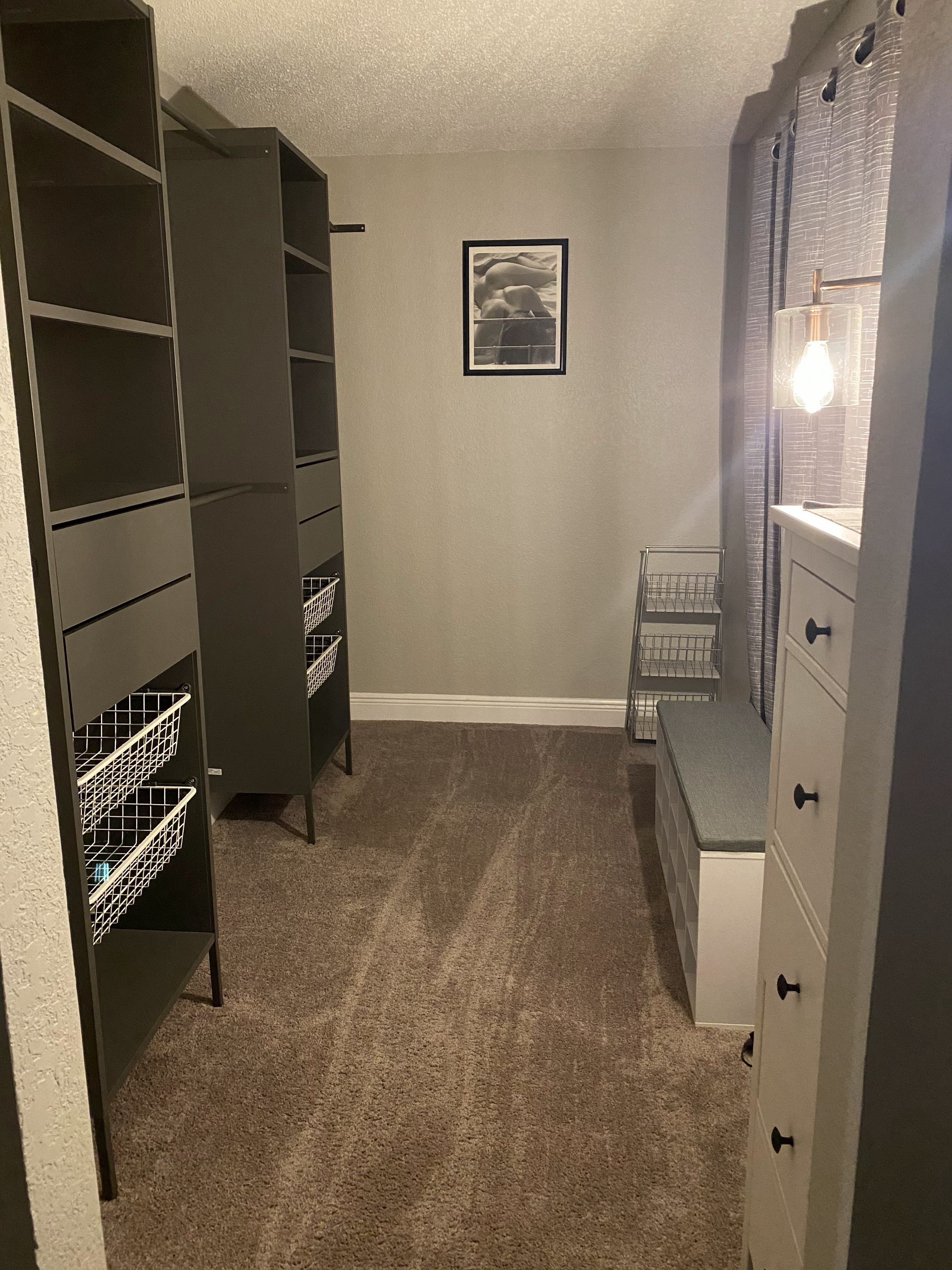 Custom closet before
